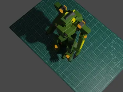 Green Robot 3D model