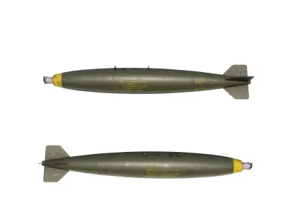MK-82 MK82 500LB bomb aerial bomb 3D model