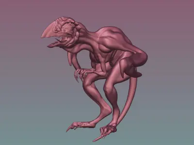 Zu birdi 3D model