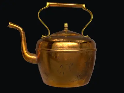 Copper kettle 3D model