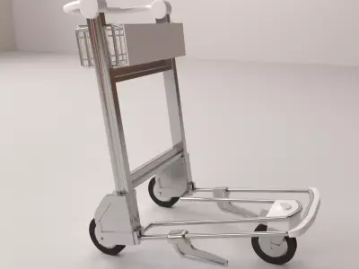 Airport Trolley 3D model