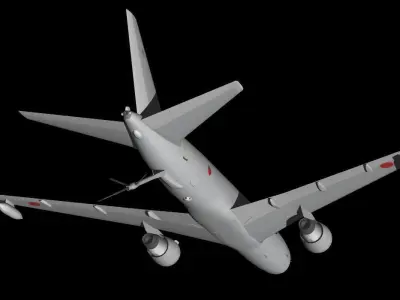Japan Air Self-Defense Force 2Way Kc767 and E3 3D model