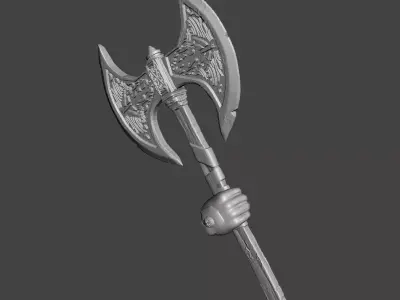 axe viking thor axe 3d for 3d printing 3D print model