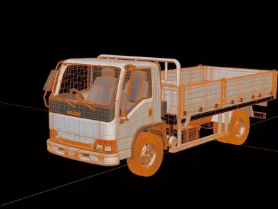 Isuzu NKR Pickup Truck 3D model