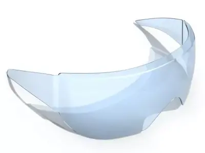 Protective glasses Low-poly 3D model