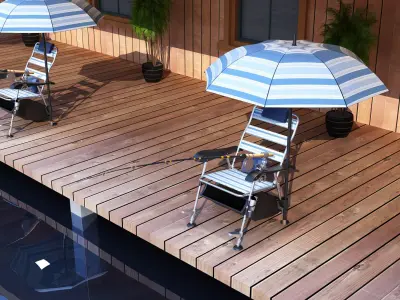 angling Low-poly 3D model
