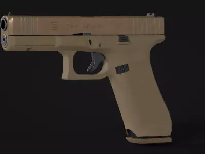 Glock 17 Gen 5 Game Ready Low-poly Low-poly 3D model