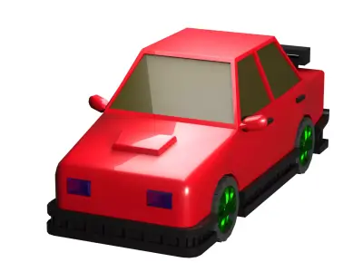 fully optimized game ready cars with all parts pack for games Free low-poly 3D model