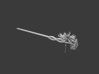 Daisy hairpin 3D print model