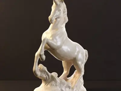 Unicorn sculpture 3D print model