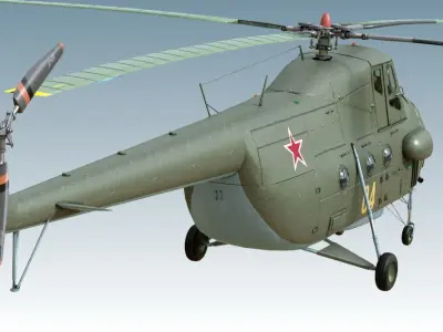 Mil Mi-4 3D model purchase