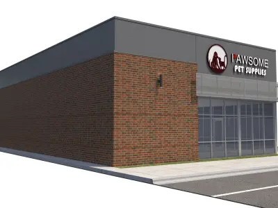 Retail-124 Retail Store A 3D model