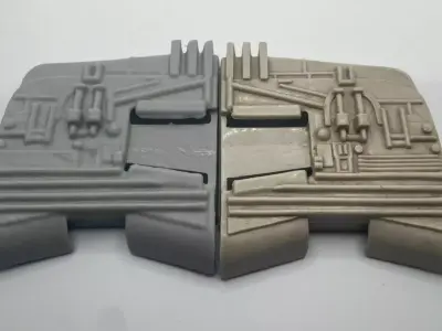 KENNER SLAVE 1 WING SET RIGHT LEFT 1981 STAR WARS ESB Part 3D print model