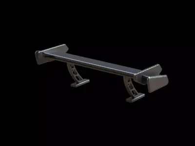 Spoiler carbon tuning vehicle car  3D model