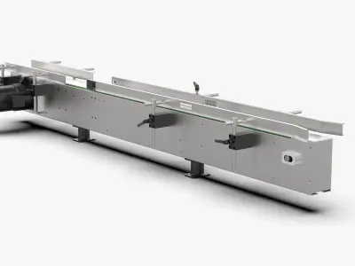 Plate Chain Conveyor Belt Free 3D model