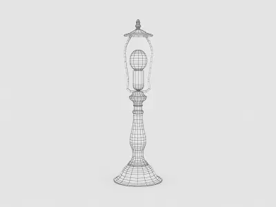 Lowpoly Nouveau Lamp Low-poly 3D model