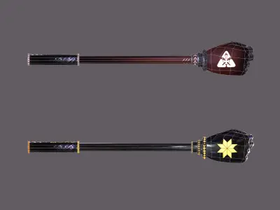 Hammer hand melee weapon game model kit PBR Low-poly 3D model