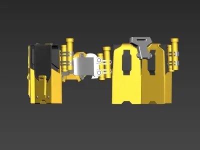 Batman Arkham Knight armor Waist part 3D print model
