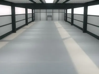 Warehouse Interior 3D model purchase