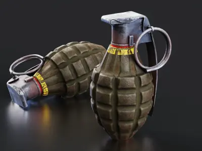 Granade Low-poly 3D model