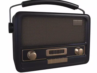 radio 3D model purchase
