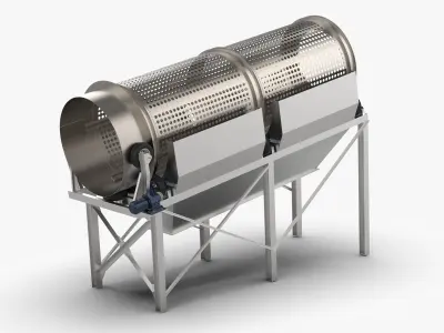 Drum Rotary Screen 3D model