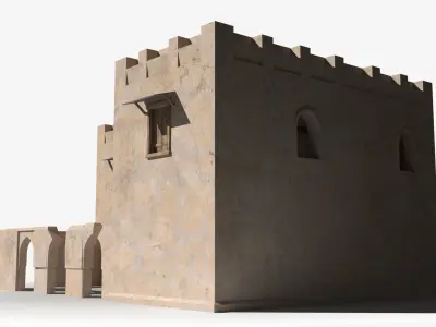 Arab x11 Low-poly 3D model
