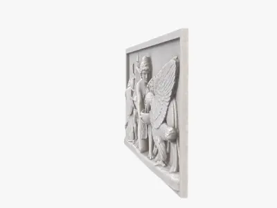 Plaster Relief Genius Peace Freedom 3D model