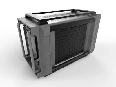 Military Radio Model 02 Low-poly 3D model