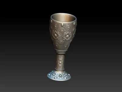Antique Designer Glass  3D model