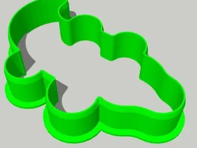 Crocodile Cookie Cutter 3D print model