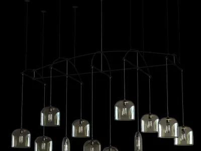 Holly Hunt Bow chandelier 3D model