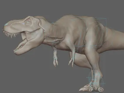 T REX Low-poly 3D model