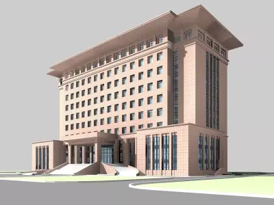 Office Building 3D model 283