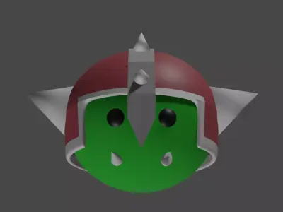 WoW Orc Head Mini 3D print model