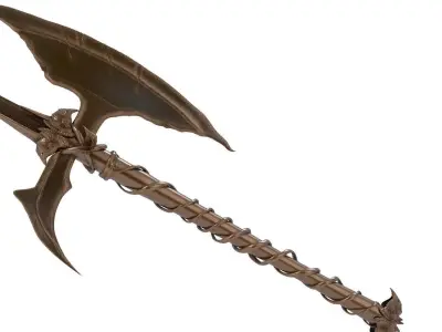 Halberd axe 3D model