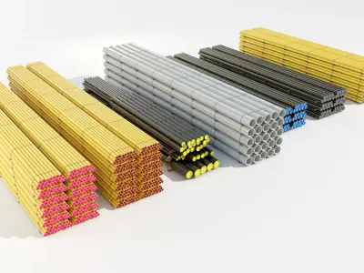 Various Pipe Bundles 3D model