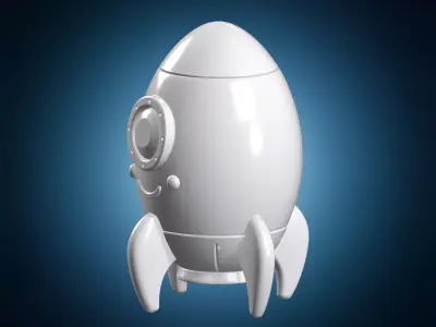 Rocket Capsule 3D Print Model Space Vehicle 3D print model