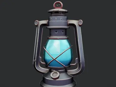 antique lantern 3D model