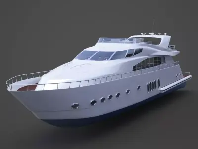 Photorealistic Yacht 02 3D model