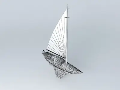 Recreational Boat Free 3D model