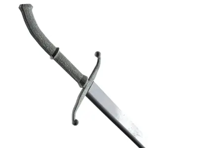 Fantasy Sword Low-poly 3D model 17