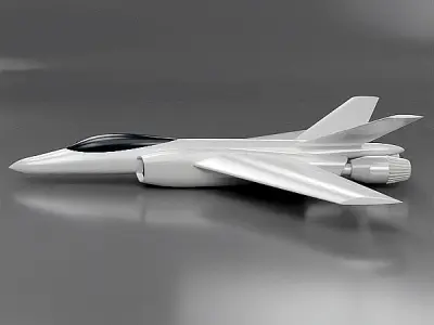 3d printable jet fighter 3D print model