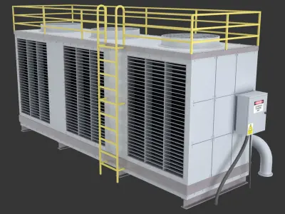Rooftop Cooling Unit 1 3D model
