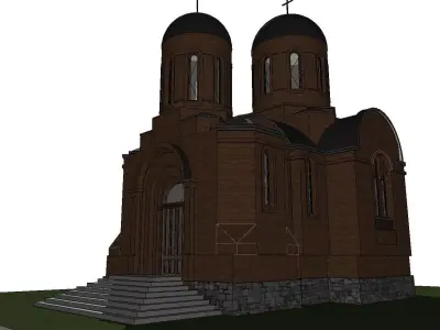 St Nicholas Orthodox Church  Detailed 3D Model  3D model