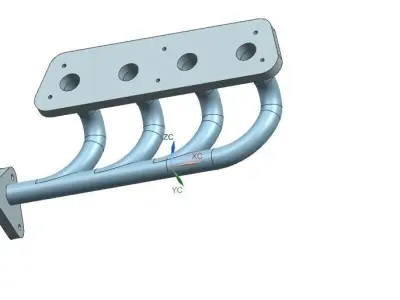 Multi stage pipe Free 3D model