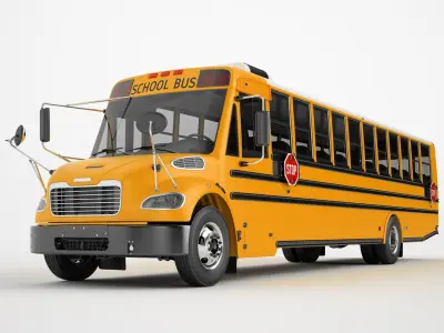 Freightliner M2 106 School Bus 3D model