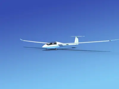 Duo Discus Sailplane 3D model 3