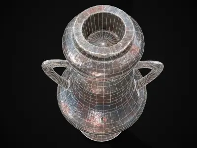 Antique Metal Silverware  Low-poly 3D model