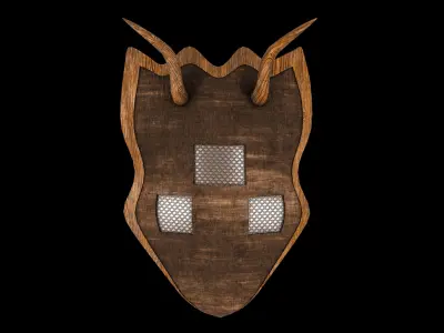 Shield Low-poly 3D model purchase